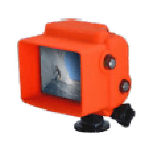 Gumírozott szilikon védőtok Hero4 kamerához narancs