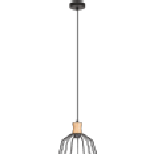 2582 Nora függeszték D270 E27 max 60W fa/fek