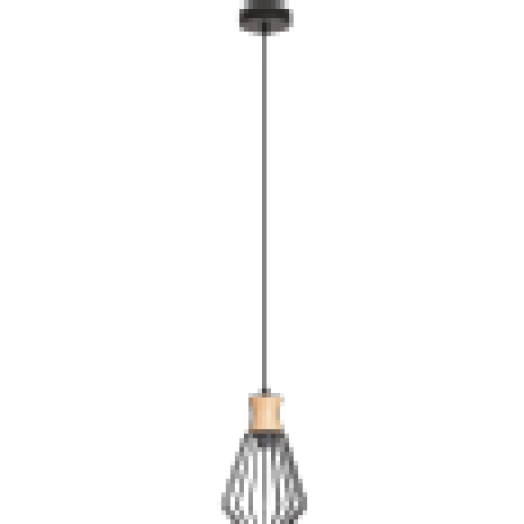 2583 Nora függeszték D180 E27 max 60W fa/fek