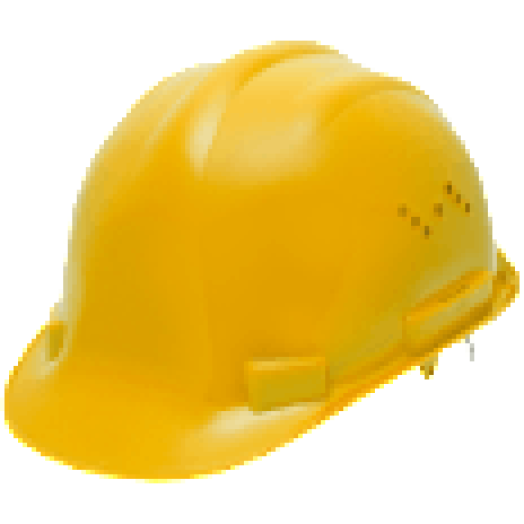 10372YL Munkavédelmi sisak sárga