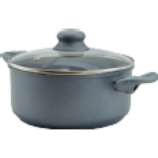 12681 Iron line lábas tapadásmentes bevonattal üvegfedővel 24.8 cm