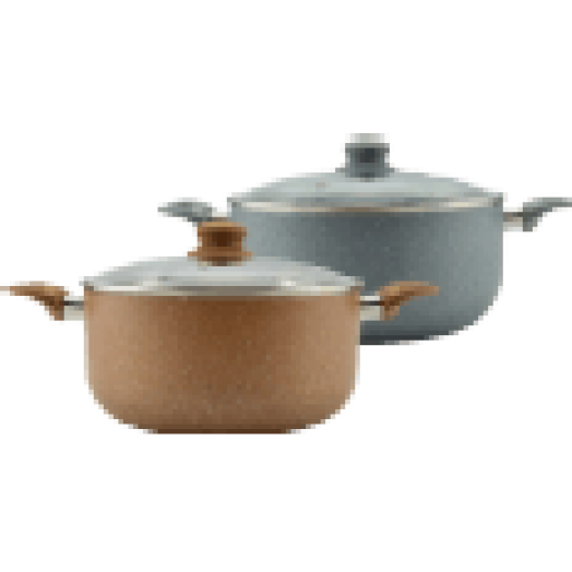 12728 Lábas tapadásmentes bevonattal üvegfedővel 24 cm