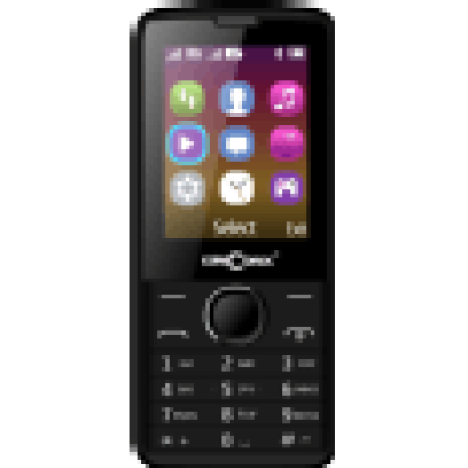 EasyPhone 10 fekete kártyafüggetlen mobiltelefon