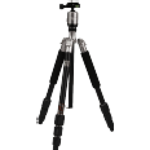 Fotopro C4-i állvány 53P gömbfejjel + bélelt táska, titánszürke