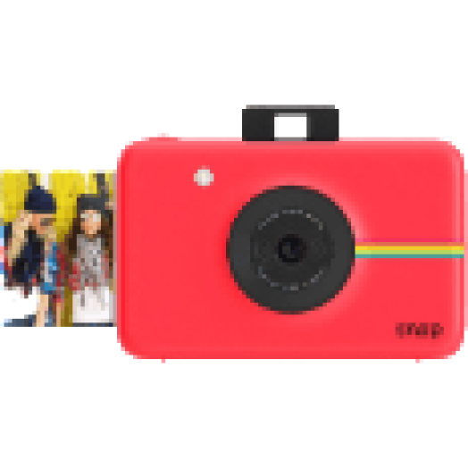 Snap fényképezőgép és fotónyomtató, piros