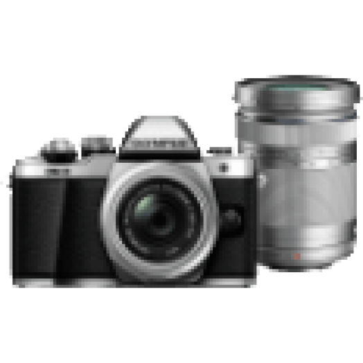 E-M10 II ezüst + EZ-M1442 II R ezüst +  EZ-M4015 fekete Kit