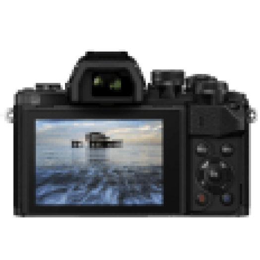E-M10 II fekete + EZ-M1442 II R fekete + EZ-M4015 feket Kit