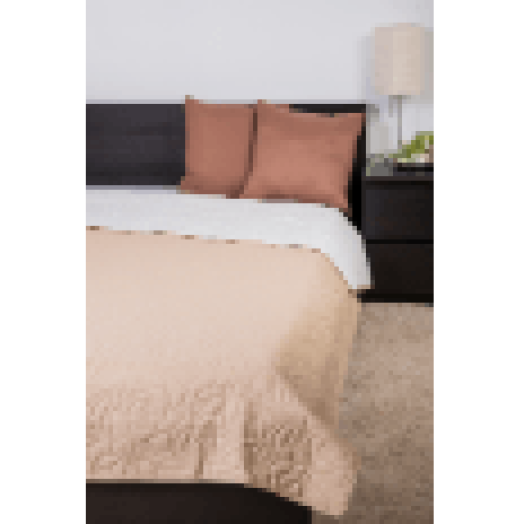 Ágytakaró, microfiber kétoldalas ágytakaró, bézs-krém színben