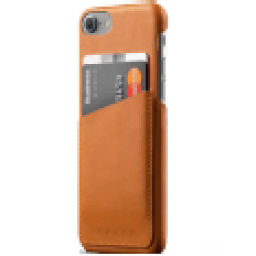 kártyatartós barna bőr iPhone 7 tok (CS020TN)