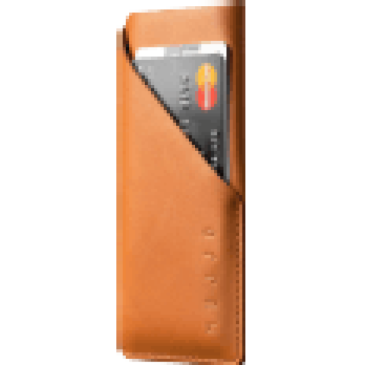 Sleeve barna bőr iPhone 7 kártyatartós tok (SL102TN)