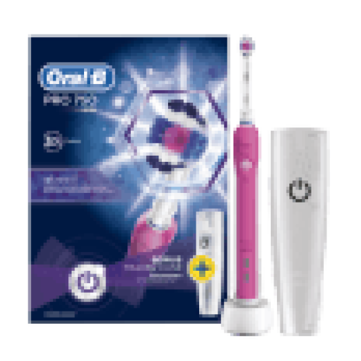 PRO 750 3D WHITE elektromos fogkefe + úti tok
