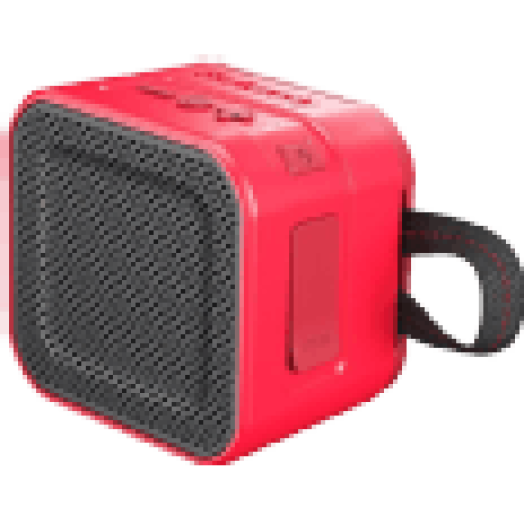 BARRICADE Mini hordozható bluetooth hangszóró, piros