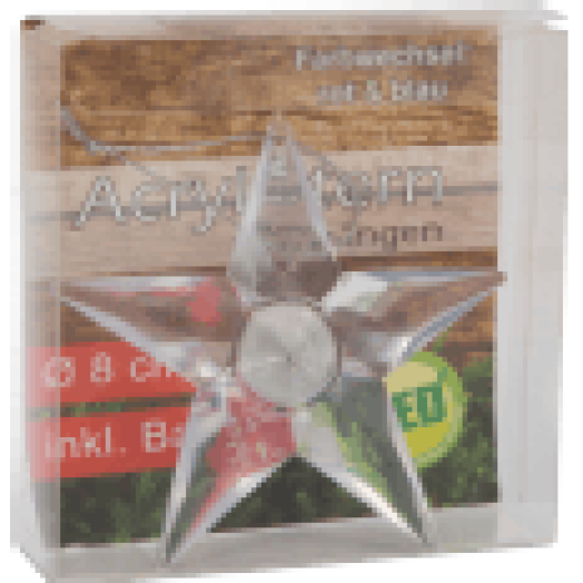 55255 Led akril csillag, színváltós