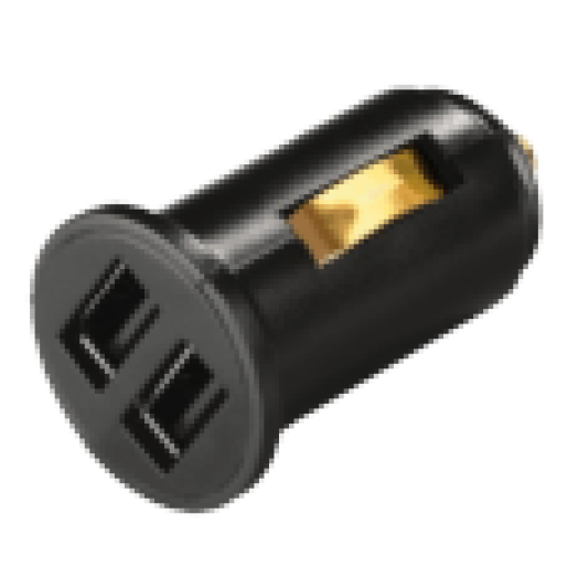 14138 AUTÓS TÖLTŐ USB,DUPLA 2400MA