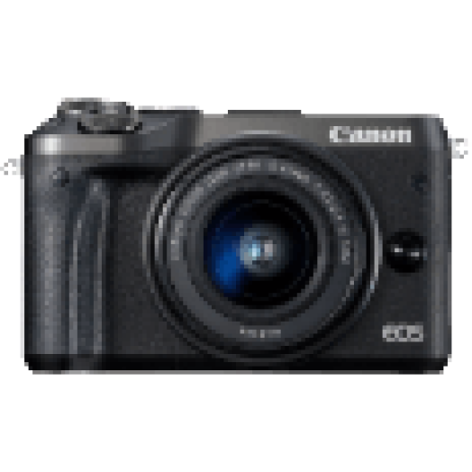 EOS M6 + EF-M 15-45 mm fekete Kit
