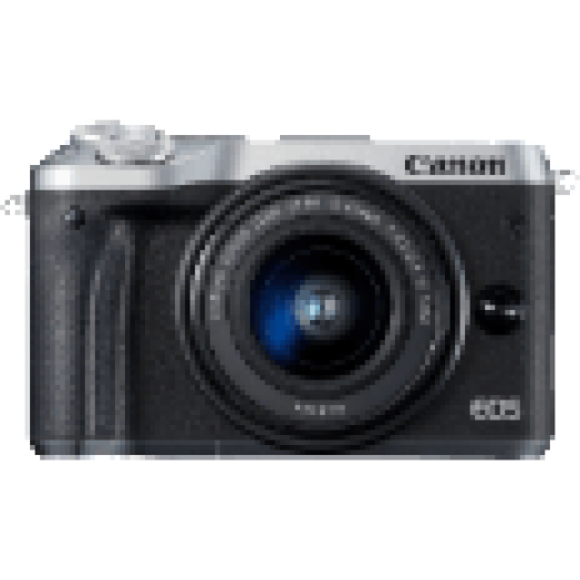 EOS M6 + EF-M 15-45 mm ezüst Kit