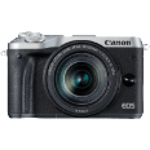 EOS M6 + EF-M 18-150 mm ezüst Kit
