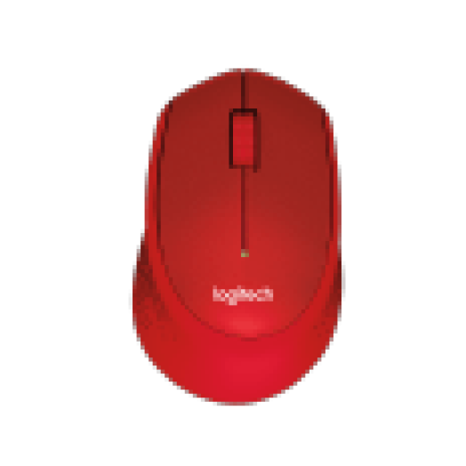 M330 Silent plus piros vezeték nélküli egér (910-004911)