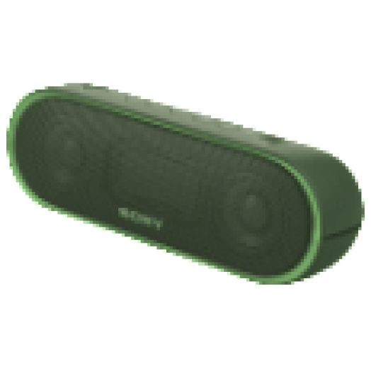 SRS-XB20G hordozható bluetooth hangszóró, zöld