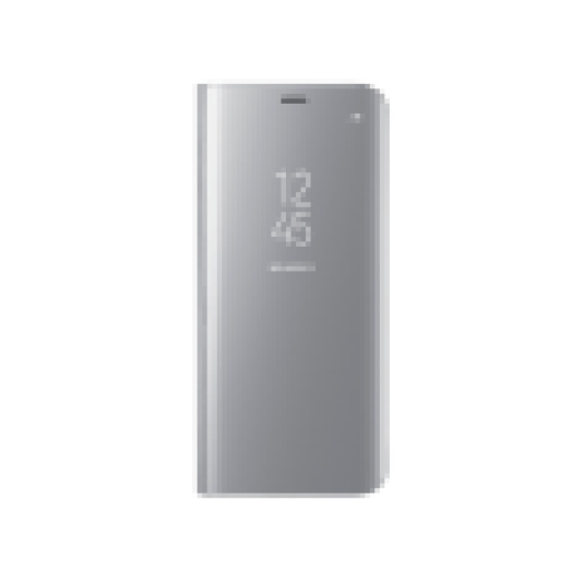 Galaxy S8 Clear standing ezüst tok