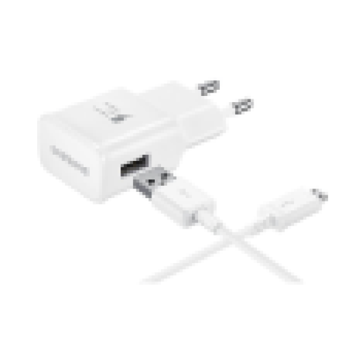 Fehér USB C hálózati töltő 2A gyorstöltő