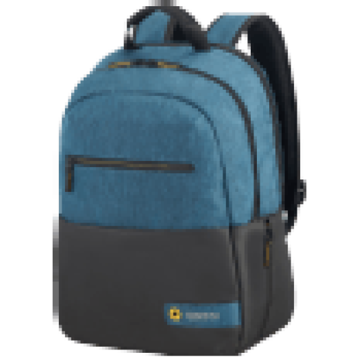 Laptbackp fekete - kék 15" notebook hátizsák