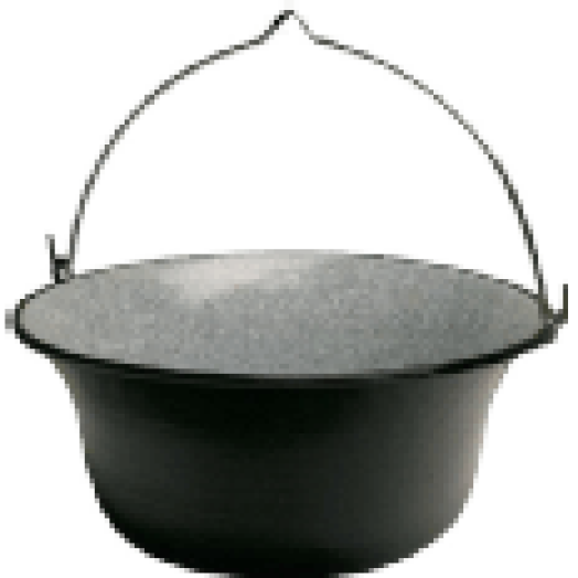 H3170 Fekete-Zománcos bogrács 22 liter