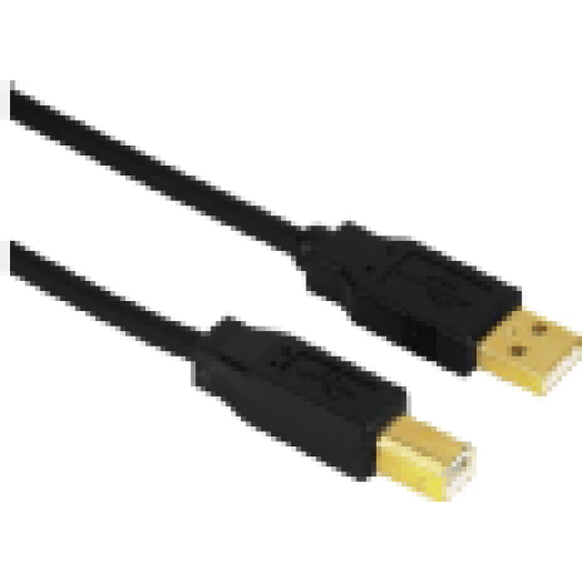 USB a to B fekete-arany kábel 1,8m (29766)