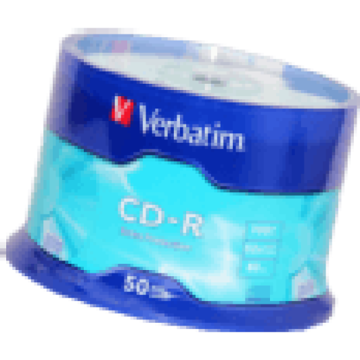 CD-R 700 MB, 80min, 52x, 50 db, hengeren (DataLife)