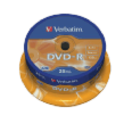 DVD-R lemez 4,7 GB 16x, 25db hengeren AZO