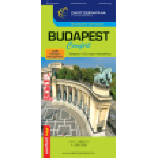 Budapest Comfort térkép, 1:30000 - vízálló, könnyen hajtogatható