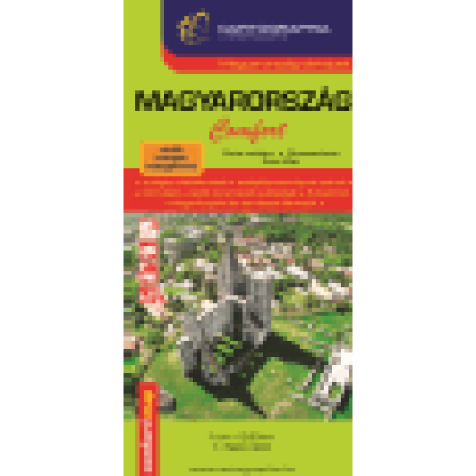 Magyarország Comfort térkép, 1:520000 - vízálló, könnyen hajtogatható