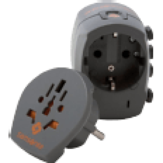 U23 18730 Univerzális adapter utazáshoz, grafitszürke