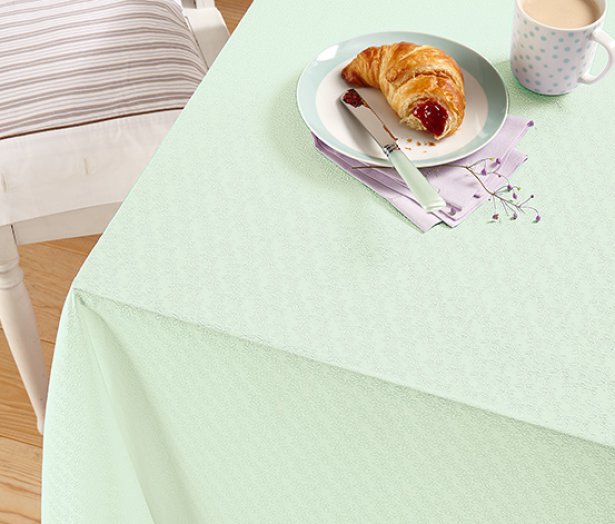 Jacquard asztalterítő, menta