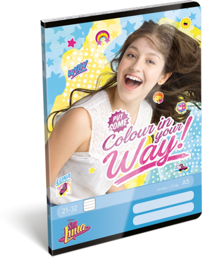 Lizzy Soy Luna füzet A5 vonalas