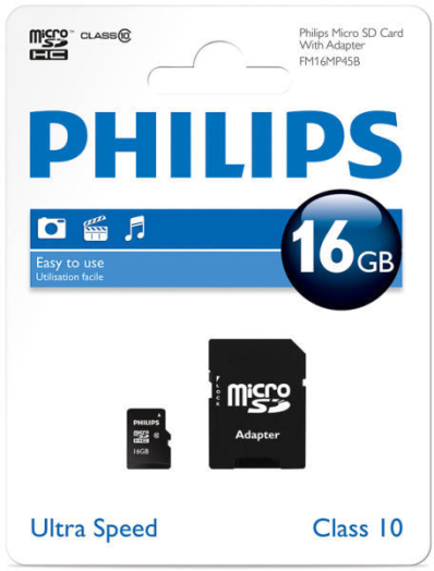 Philips MicroSDHC Cl10 16 GB