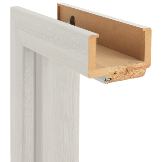 ÁLLÍTHATÓ AJTÓTOK KOMPLETT, FEHÉR KŐRIS, 95-115MM, 90CM JOBB