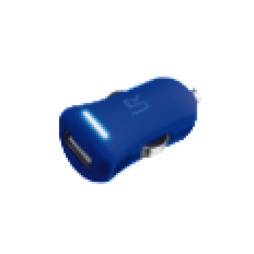 kék autós töltő 1A USB(20152)