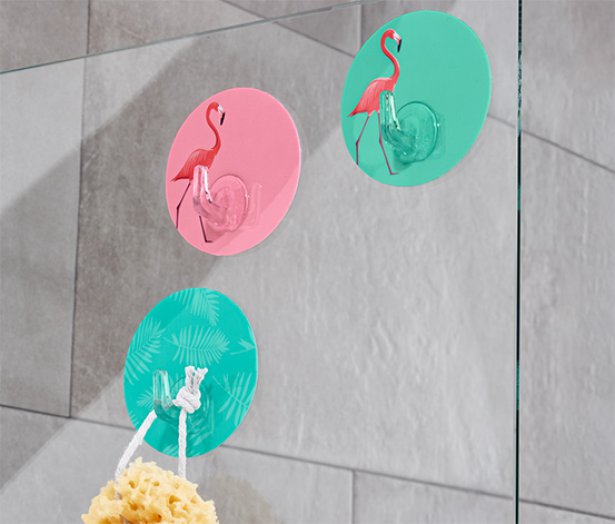 3 fali akasztó szettben, flamingó mintás