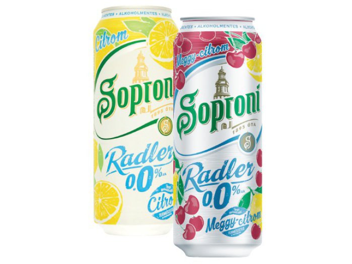 Soproni Radler dobozos ízesített sör
