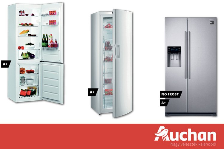 Akciós hűtőszekrények az Auchanban