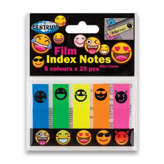Centrum Emojidex oldaljelölő 45 x 12 mm 5 x 25 lapos