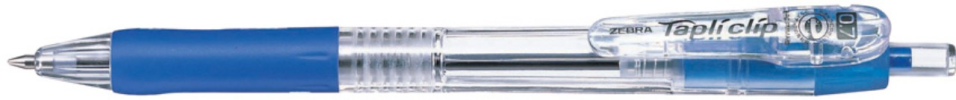 Zebra Tapli Clip Eco golyóstoll kék 0,7