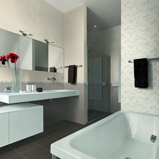 COLOUR MATT MOZAIK 20X50CM TAUPE 1,7M2/CS BELTÉRI