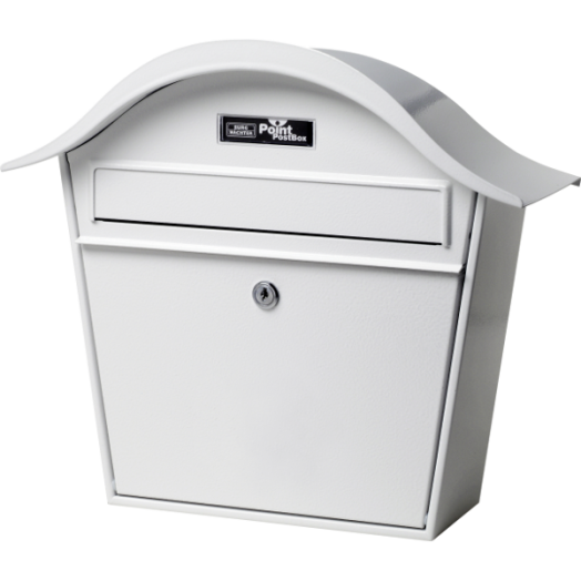 POSTALÁDA HOLIDAY 5842 W FEHÉR GALVANIZÁLT ACÉL, 357X390X135MM