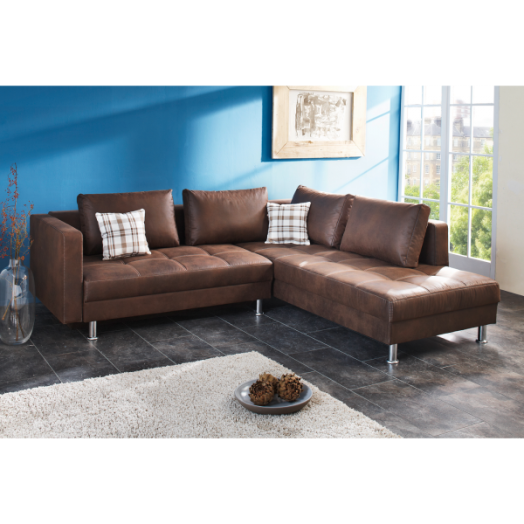MESSINA MŰBŐR SAROKGARNITÚRA BARNA FF.:140X210CM Outlet