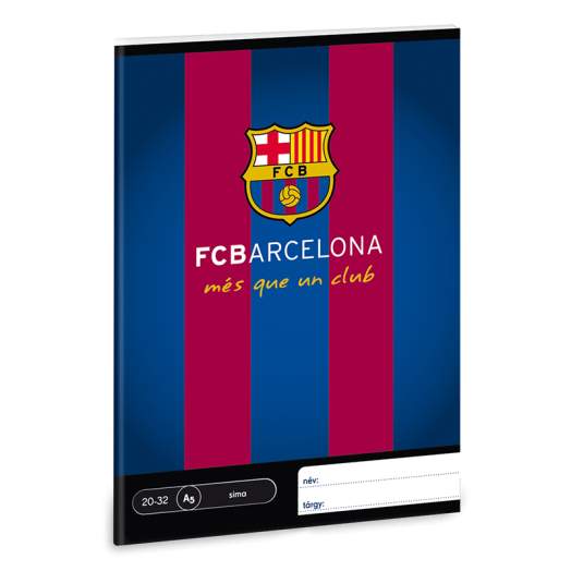 FC Barcelona A5 sima füzet 20-32