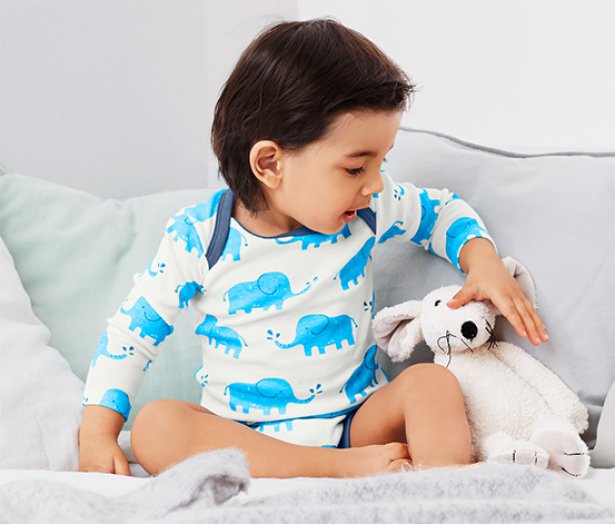 3 gyerek hosszú ujjú body szettben, kék