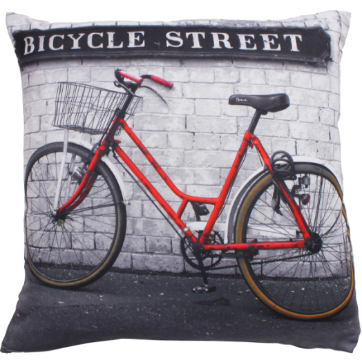 DÍSZPÁRNA BICYCLE 40X40CM NYOMTATOTT MINTÁVAL