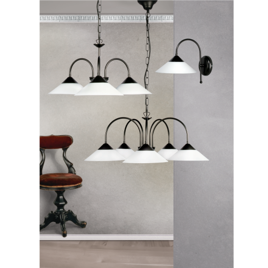 SUZY FALIKAR,FEKETE, 1X60W, E27 FV-915 BV